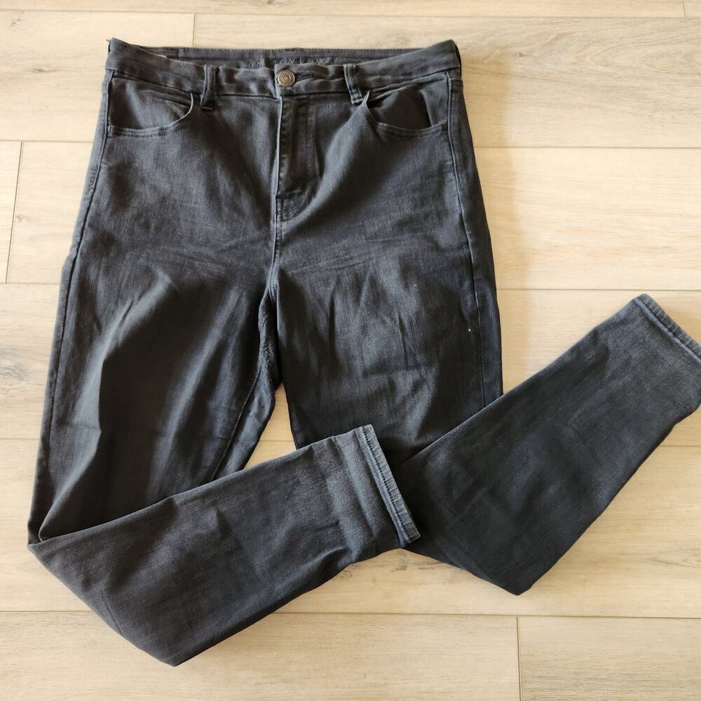 American Eagle Next Level Curvy Hi Rise Jegging Womens Size 14 Black